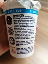 Bánovecký biely jogurt MILSY