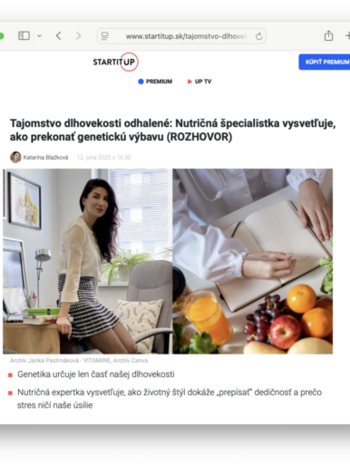 Nutričná špecialistka vysvetľuje: genetika určuje len časť našej dlhovekosti