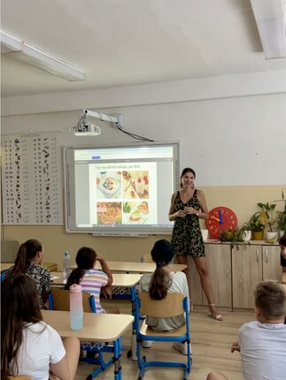 Prednáška o zdravej výžive pre plavecký športový klub