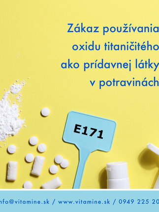 Prídavná látka E171 v potravinách je už zakázaná