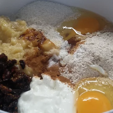 príprava cesta na muffiny