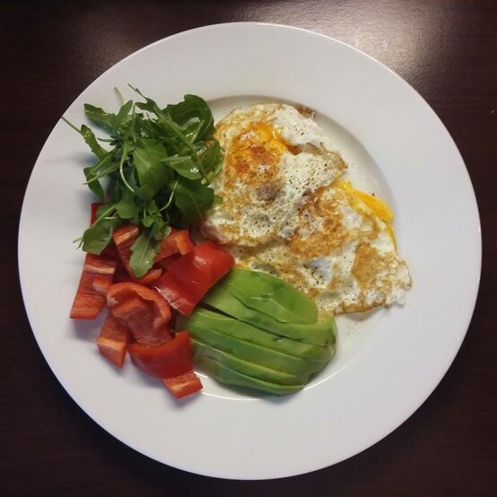 Raňajkové vajíčka s avokádom