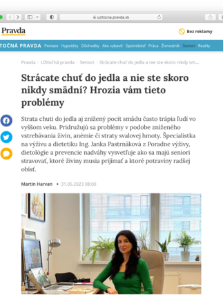 Výživa seniorov, zásady zdravého stravovania