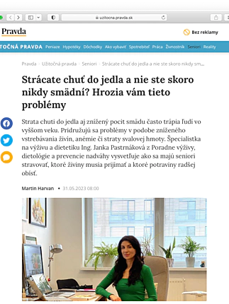 Výživa seniorov, zásady zdravého stravovania