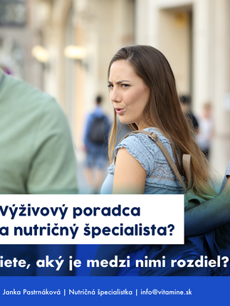 Výživový poradca Topoľčany vs. špecialista na výživu