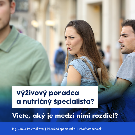 výživový poradca vs. špecialista na výživu